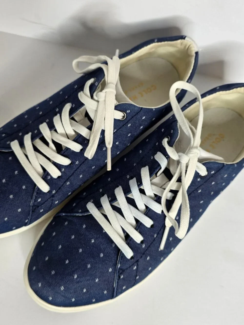 Cole Haan Women's Grand Crosscourt II Polka Dot Denim Sneakers, US Size 9.5